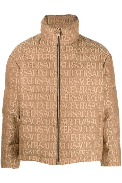 versace down jacket blouson|versace suede jacket.